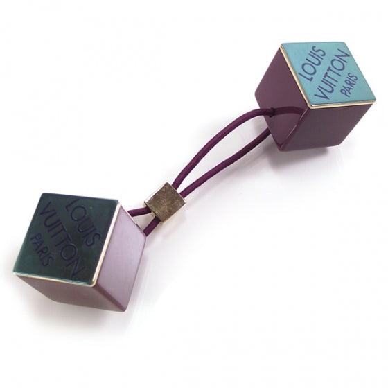 Louis Vuitton Logo Hair Cubes Purple 1 of 4