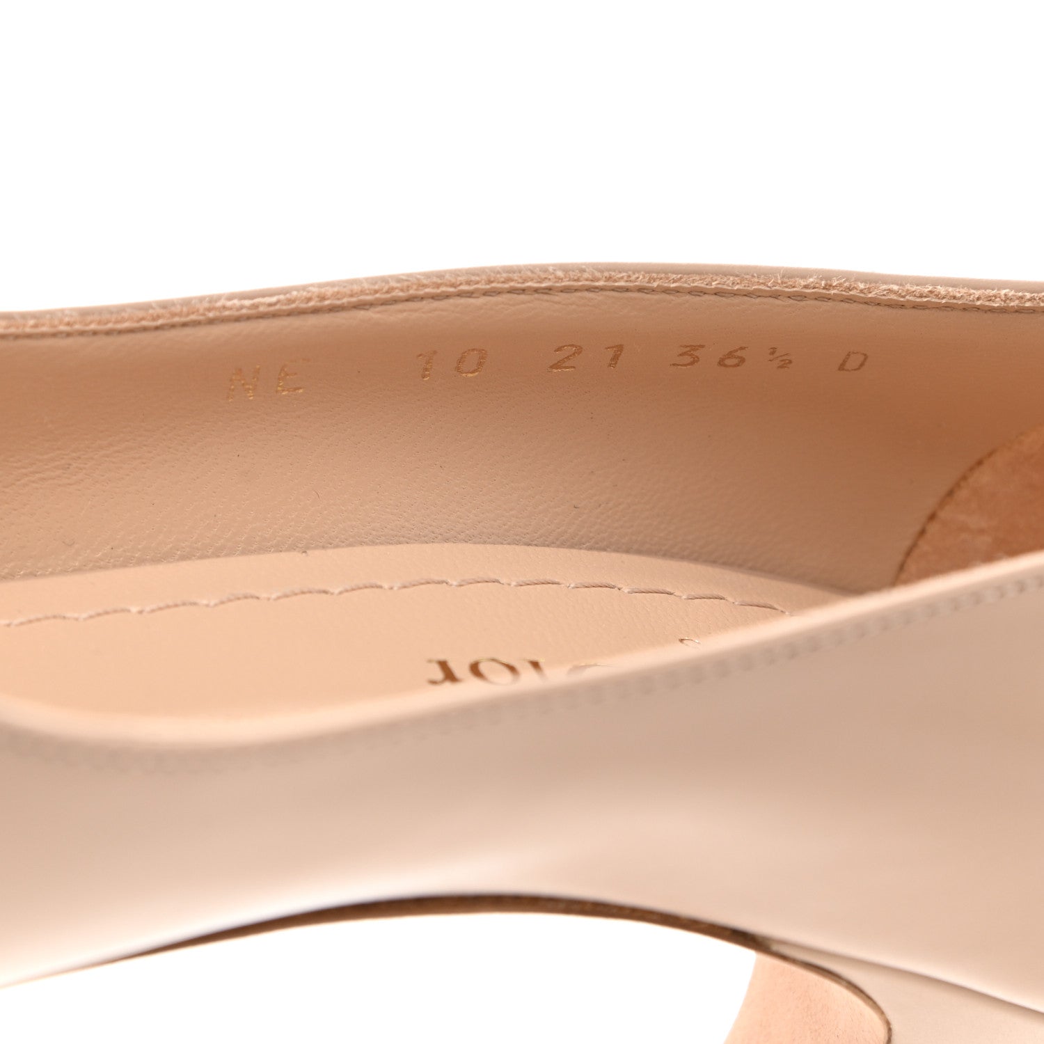 Christian Dior Soft Calfskin Dior Attract Pumps 36 .5 Nude 7 of 8