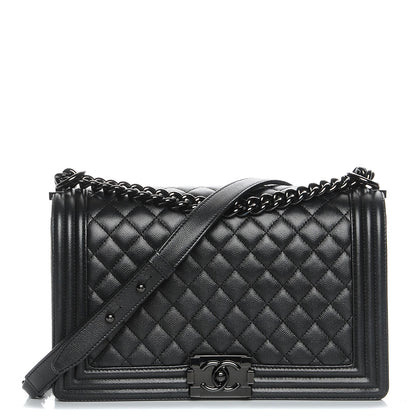 Chanel Caviar Quilted New Medium Boy Flap So Black 1 of 8