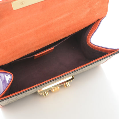 Gucci GG Supreme Monogram Patent Small Padlock Shoulder Bag Multicolor 5 of 7