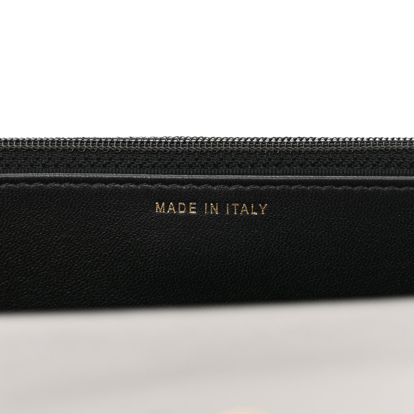 Lambskin Quilted Pearl Wallet On Chain WOC Black