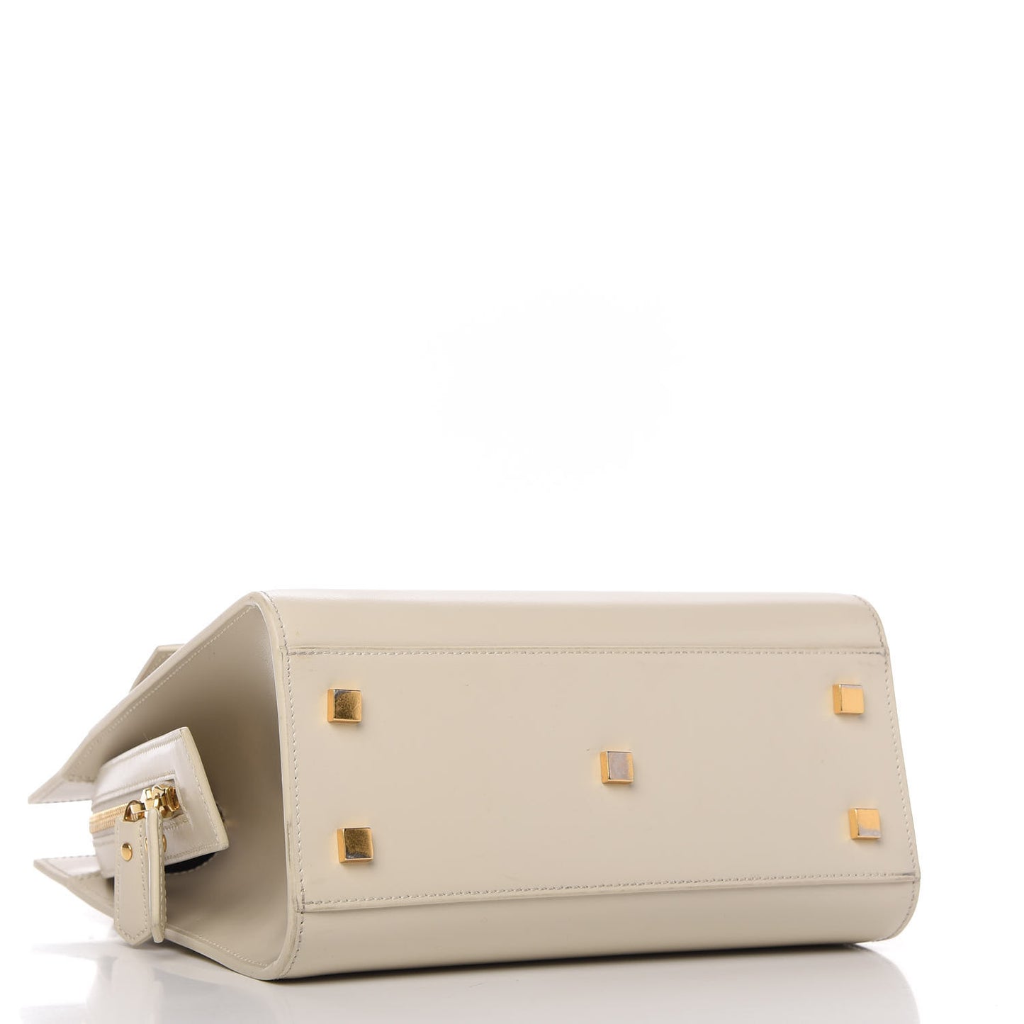 Shiny Calfskin Small Uptown Tote Porcellana