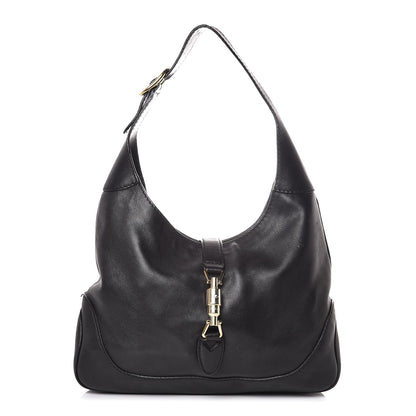 Gucci Calfskin Medium New Jackie Shoulder Bag Black 1 of 19