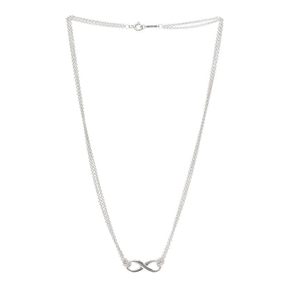 Tiffany Sterling Silver Infinity Pendant Necklace 3 of 5