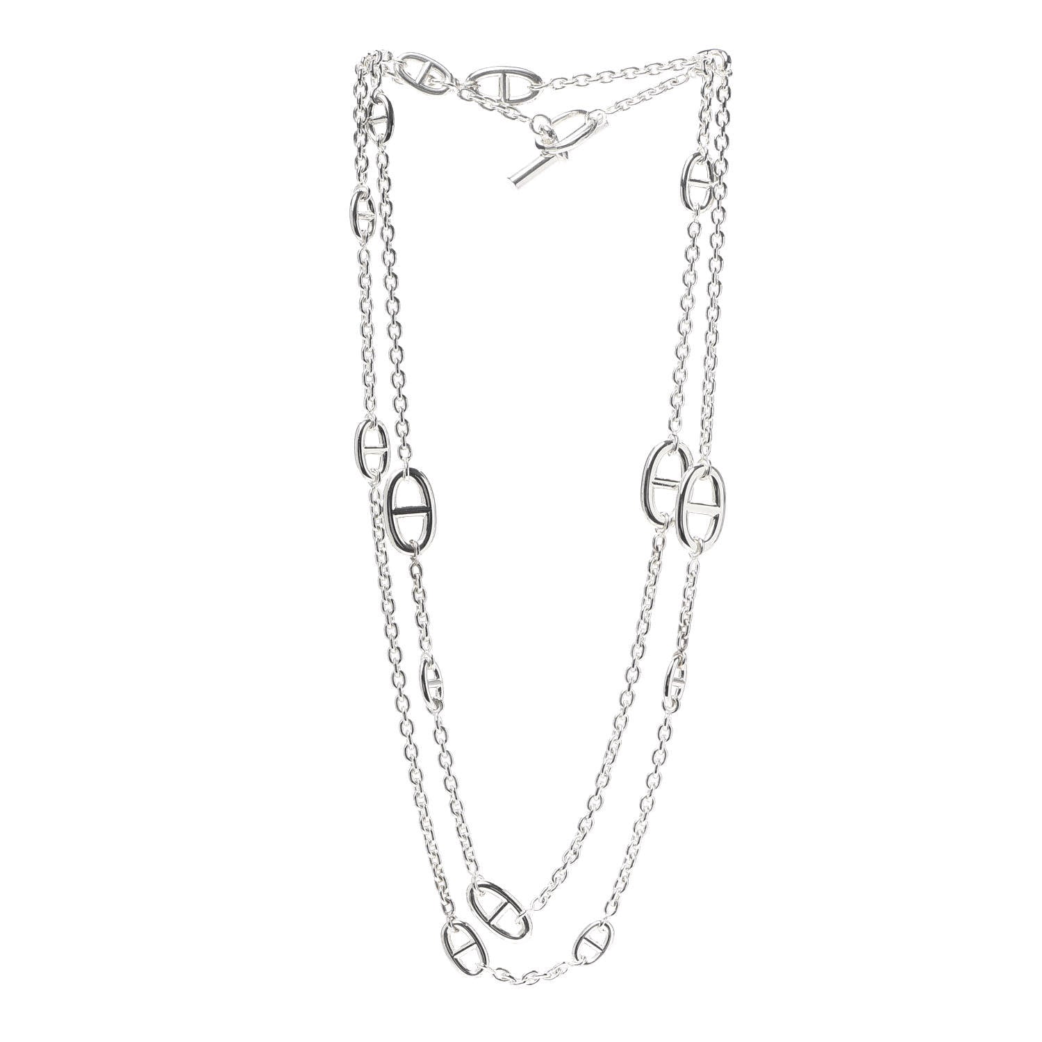 Hermes Sterling Silver Farandole Necklace 120 3 of 5