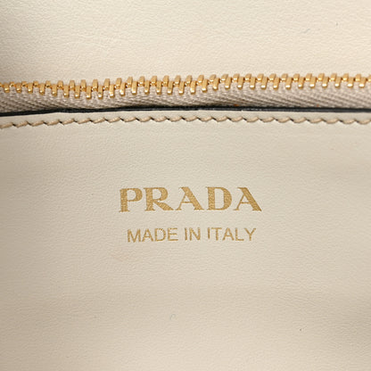 Prada Saffiano Cuir Calfskin Medium Monochrome Top Handle Tote White 6 of 9