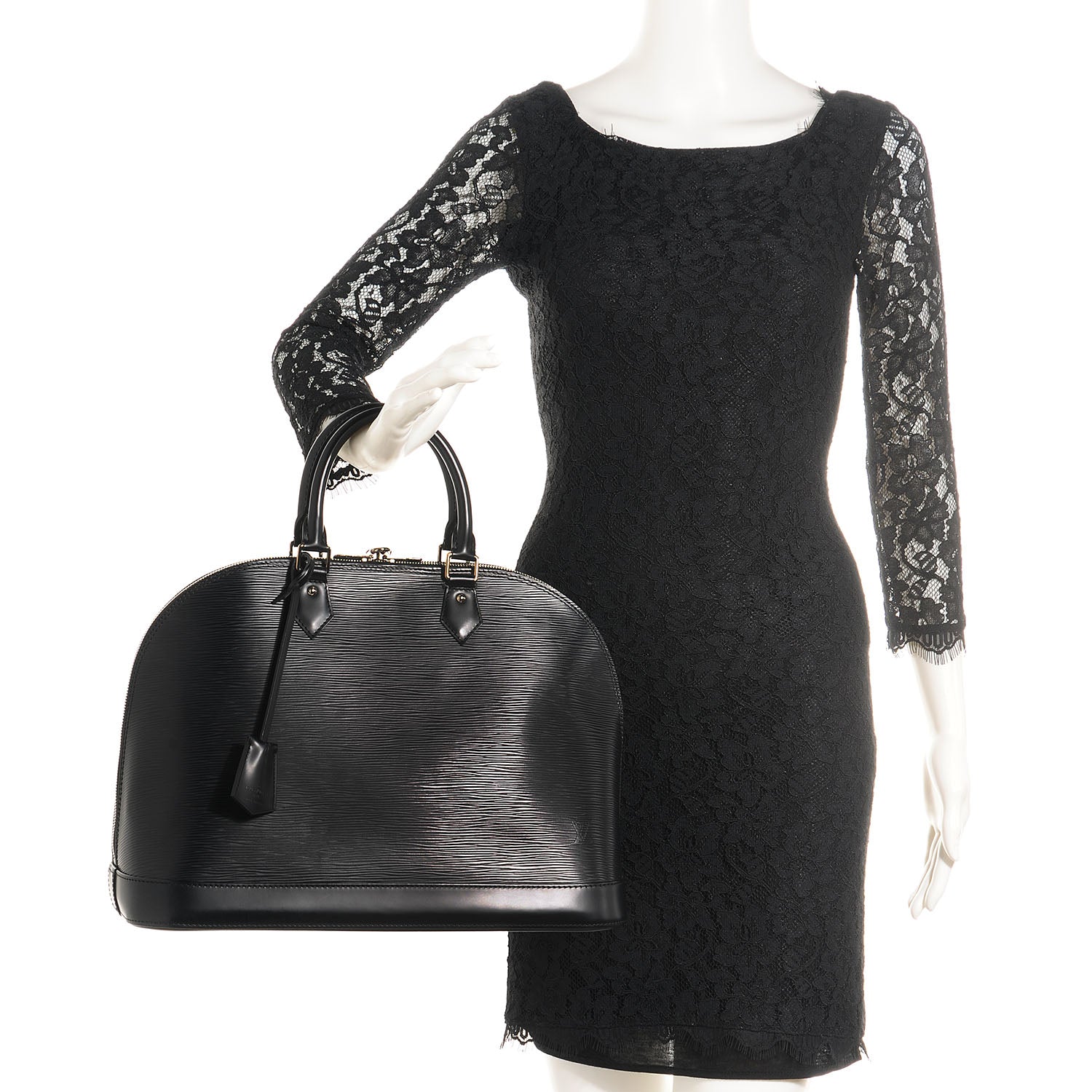Louis Vuitton Epi Alma GM Black 2 of 7