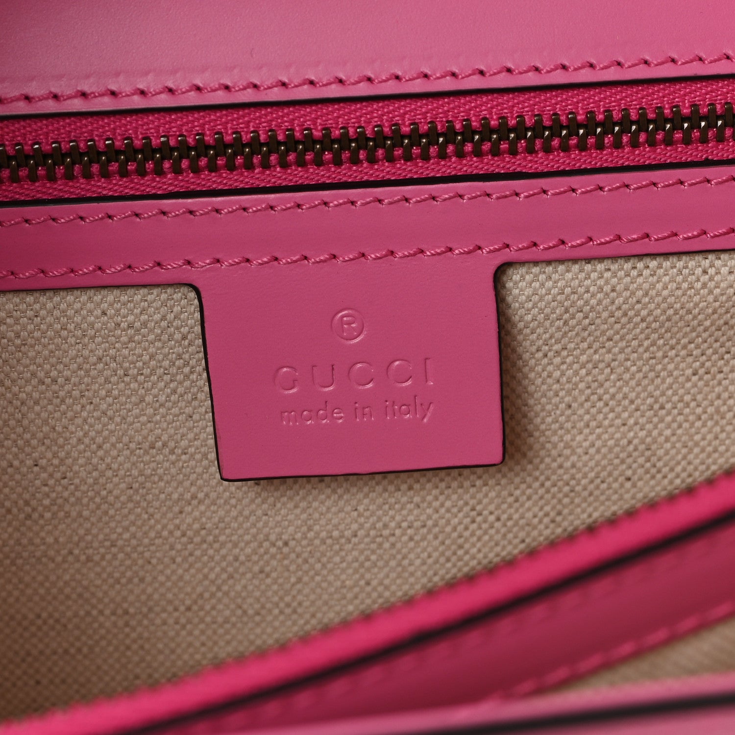 Gucci Knight Calfskin Malaga Kid Heart Medium GG Marmont Chain Handle Bag Tropical Pink Flower Hibiscus Red Multicolor 6 of 11
