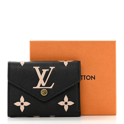 Louis Vuitton Empreinte Monogram Giant Victorine Wallet Black Beige 7 of 7