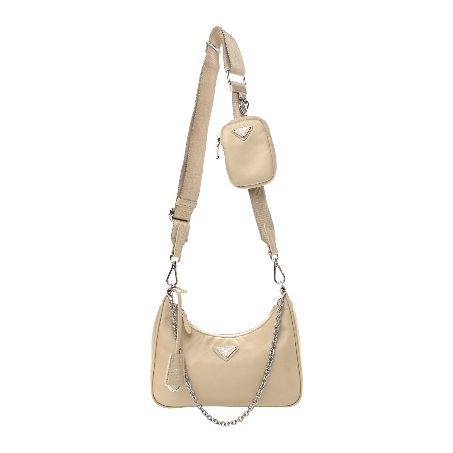 Prada Re-Nylon Saffiano Re-Edition 2005 Shoulder Bag Deserto 1 of 9