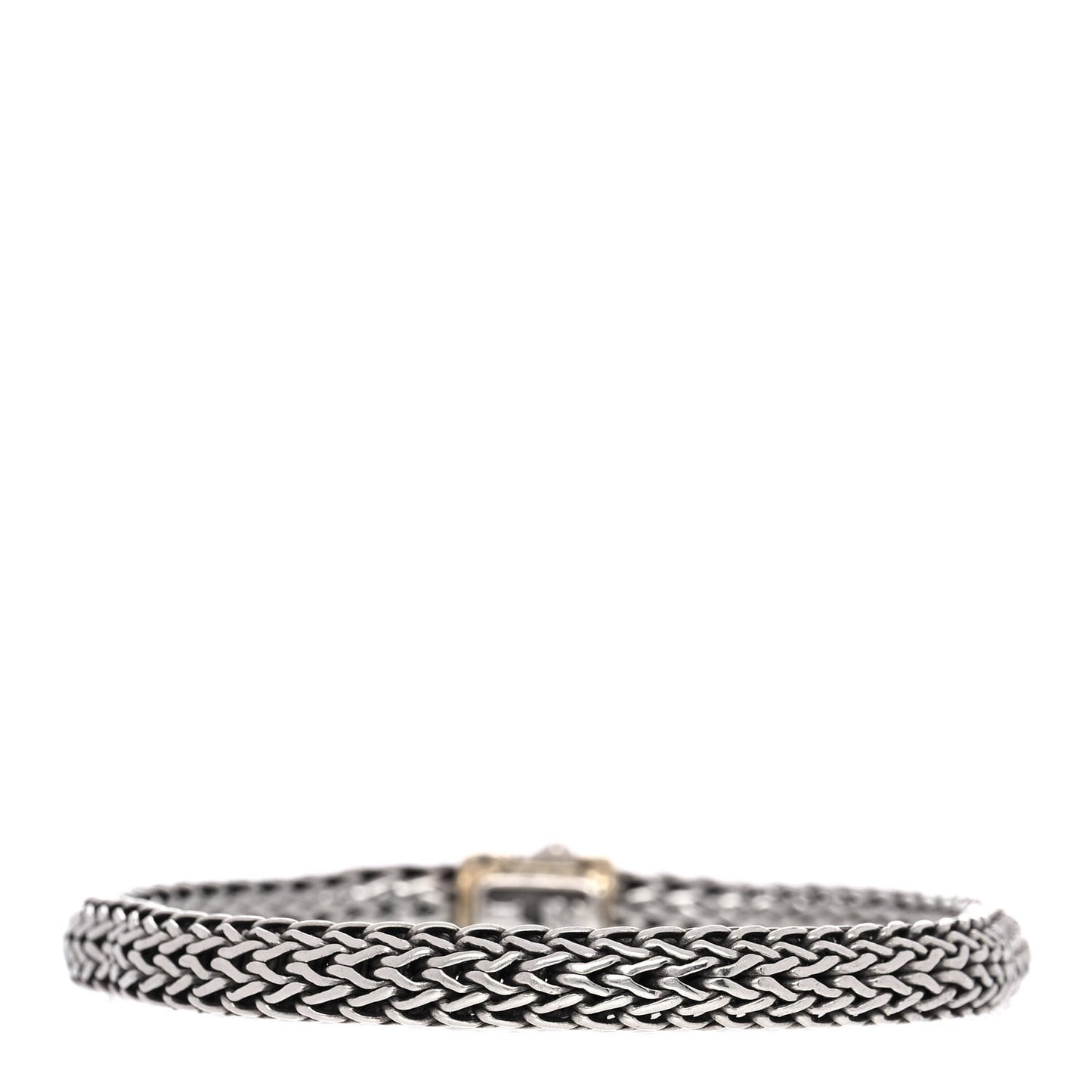 Sterling Silver 18K Yellow Gold 6.5mm Classic Chain Bracelet