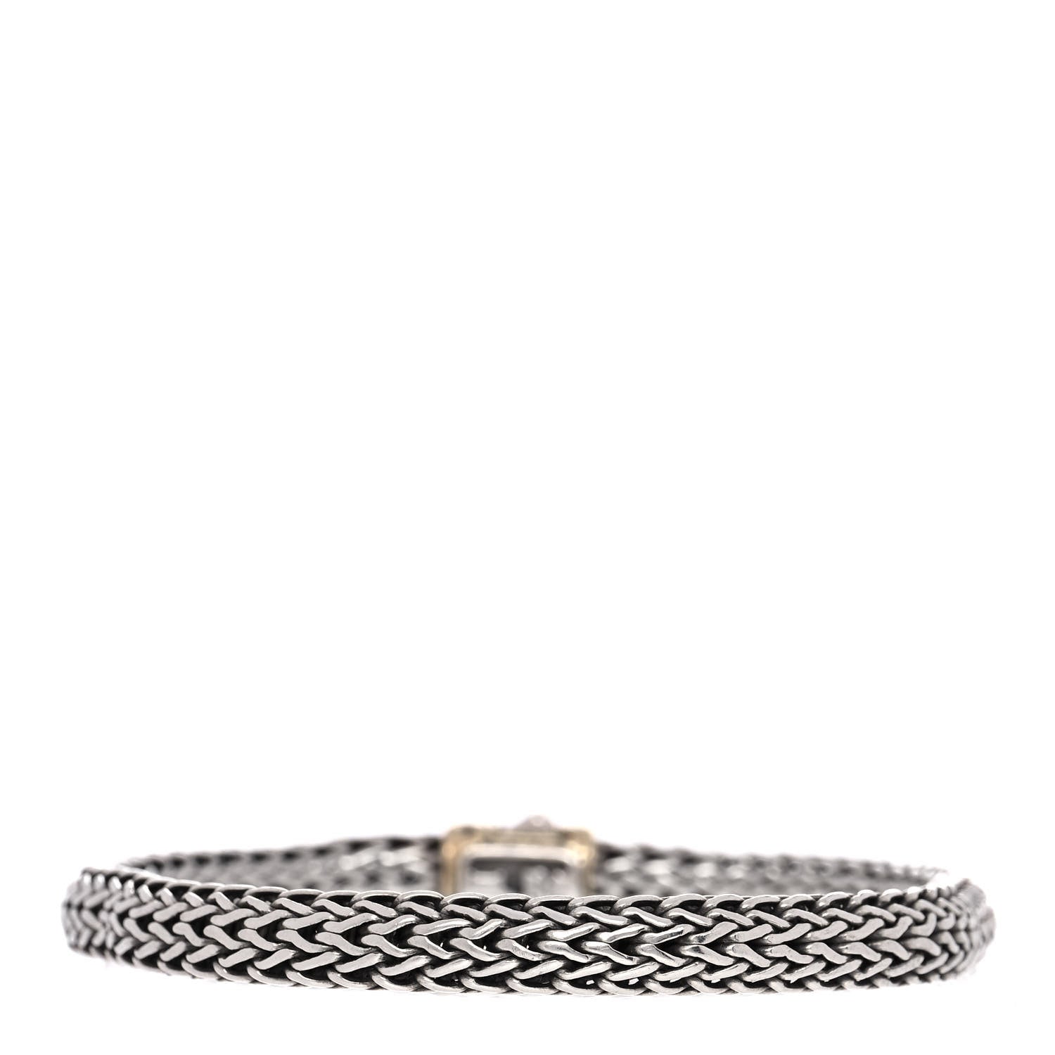 John Hardy Sterling Silver 18K Yellow Gold 6.5mm Classic Chain Bracelet 3 of 4