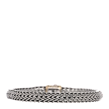 John Hardy Sterling Silver 18K Yellow Gold 6.5mm Classic Chain Bracelet 3 of 4