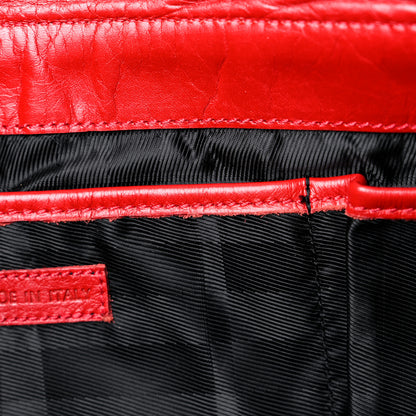 Burberry Calfskin Quilted Large Manor Tote Red 21 of 31