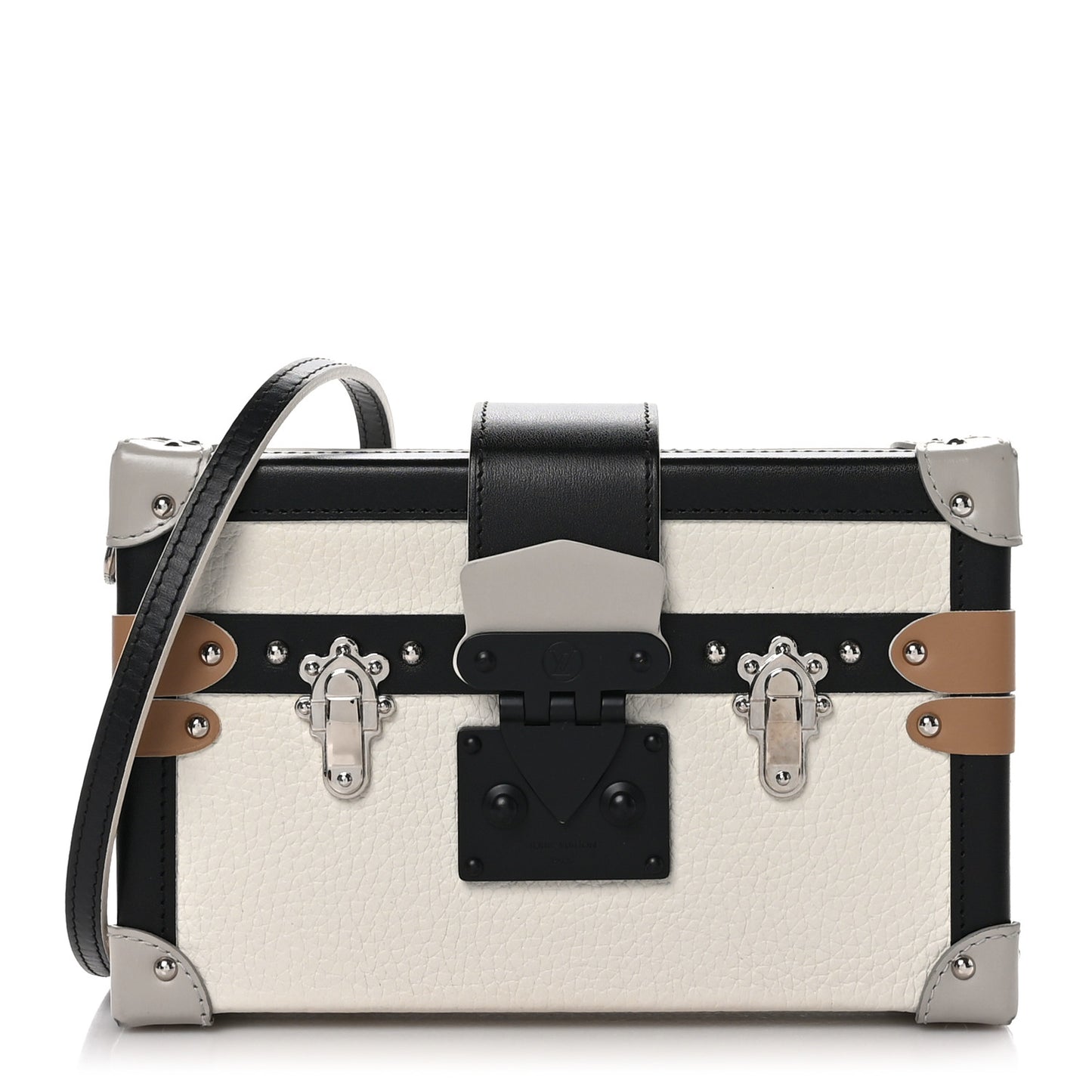 Taurillon Petite Malle White Black
