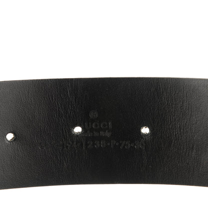 Gucci Calfskin Interlocking G Belt 75 30 Black 5 of 5