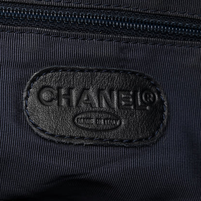 Chanel Denim CC Tote Bag Blue Brown 6 of 11