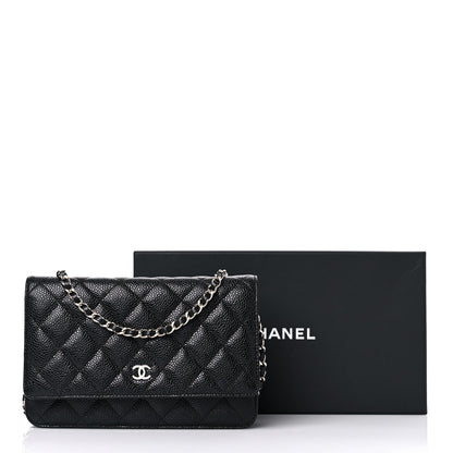 Chanel Caviar Quilted Wallet On Chain WOC Black 11 of 11