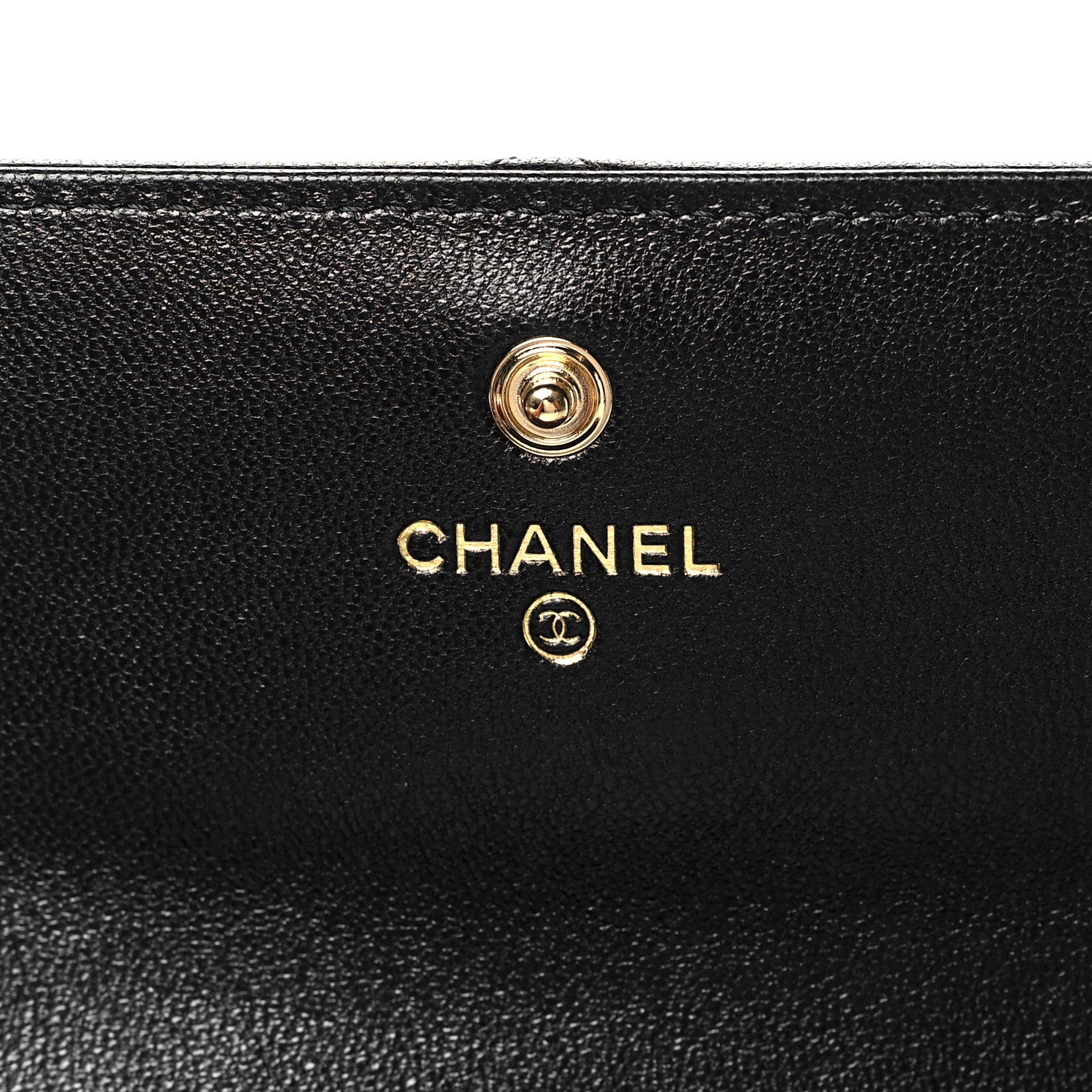Chanel Lambskin Quilted Chanel 19 Flap Wallet Black 6 of 10