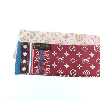 Louis Vuitton Silk Monogram Map Bandeau 4 of 4