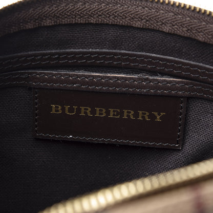 Burberry Haymarket Check Small Chester Bowling Bag Chocolate 7 of 9