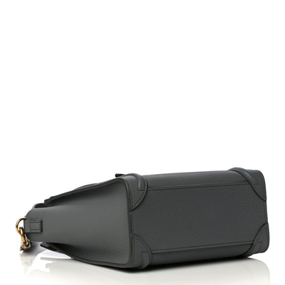 Celine Baby Drummed Calfskin Nano Luggage Kohl 4 of 10