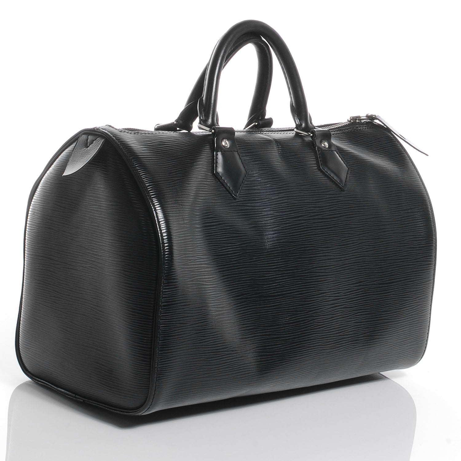 Louis Vuitton Epi Speedy 30 Black 3 of 10