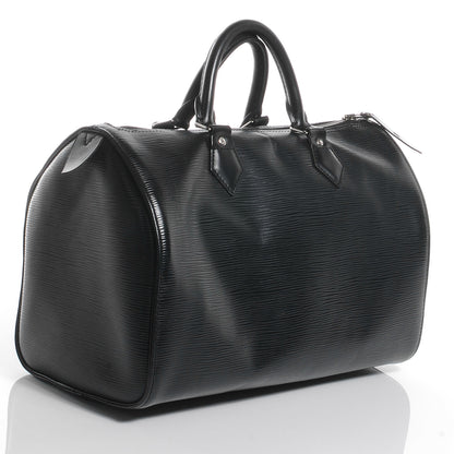 Louis Vuitton Epi Speedy 30 Black 3 of 10
