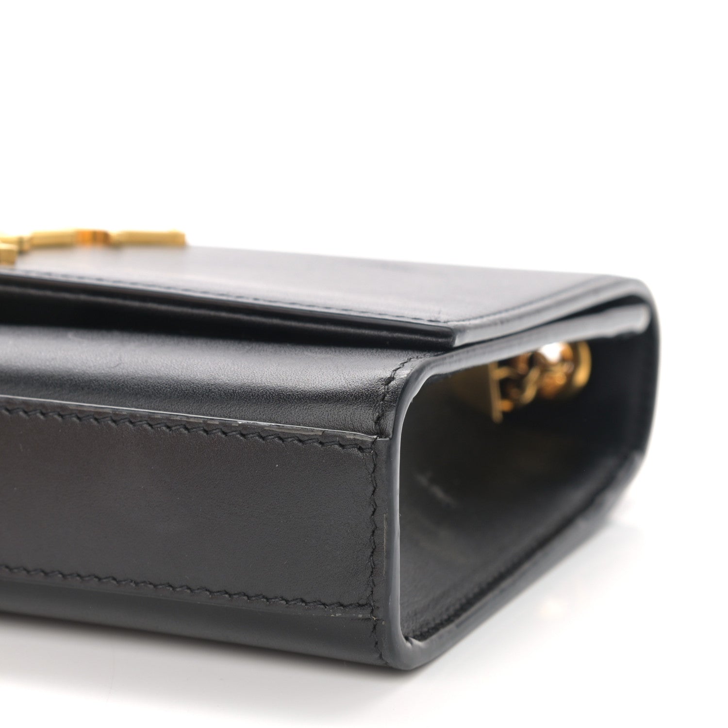 Saint Laurent Calfskin Small Classic Monogram Kate Tassel Satchel Black 9 of 10