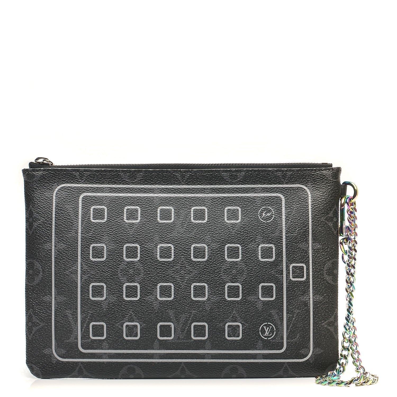 Louis Vuitton Monogram Eclipse Fragment Design iPad Pouch 1 of 9