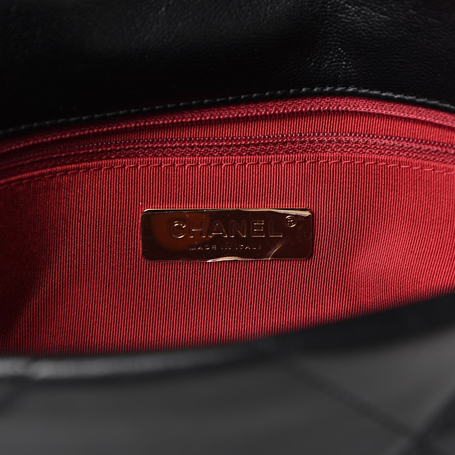 Chanel Goatskin Quilted Medium 19 Flap Black 5 of 10