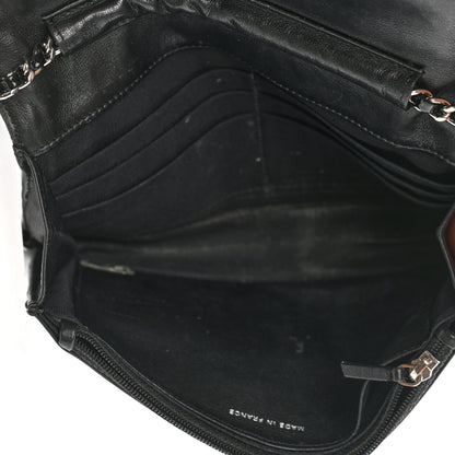 Chanel Patent Quilted Wallet On Chain WOC Black 5 of 12