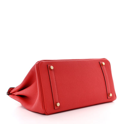 Hermes Togo Birkin 30 Rouge Pivoine 5 of 11
