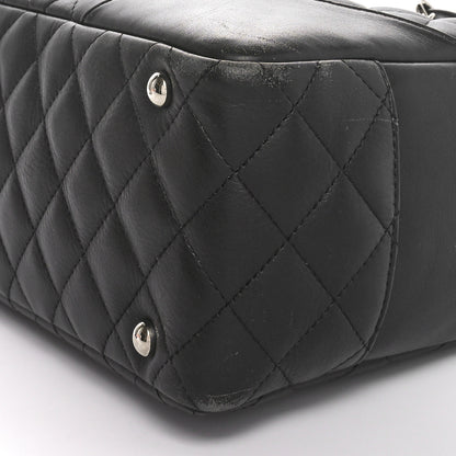 Chanel Calfskin Quilted Large Cambon Bowler Black White 10 of 10