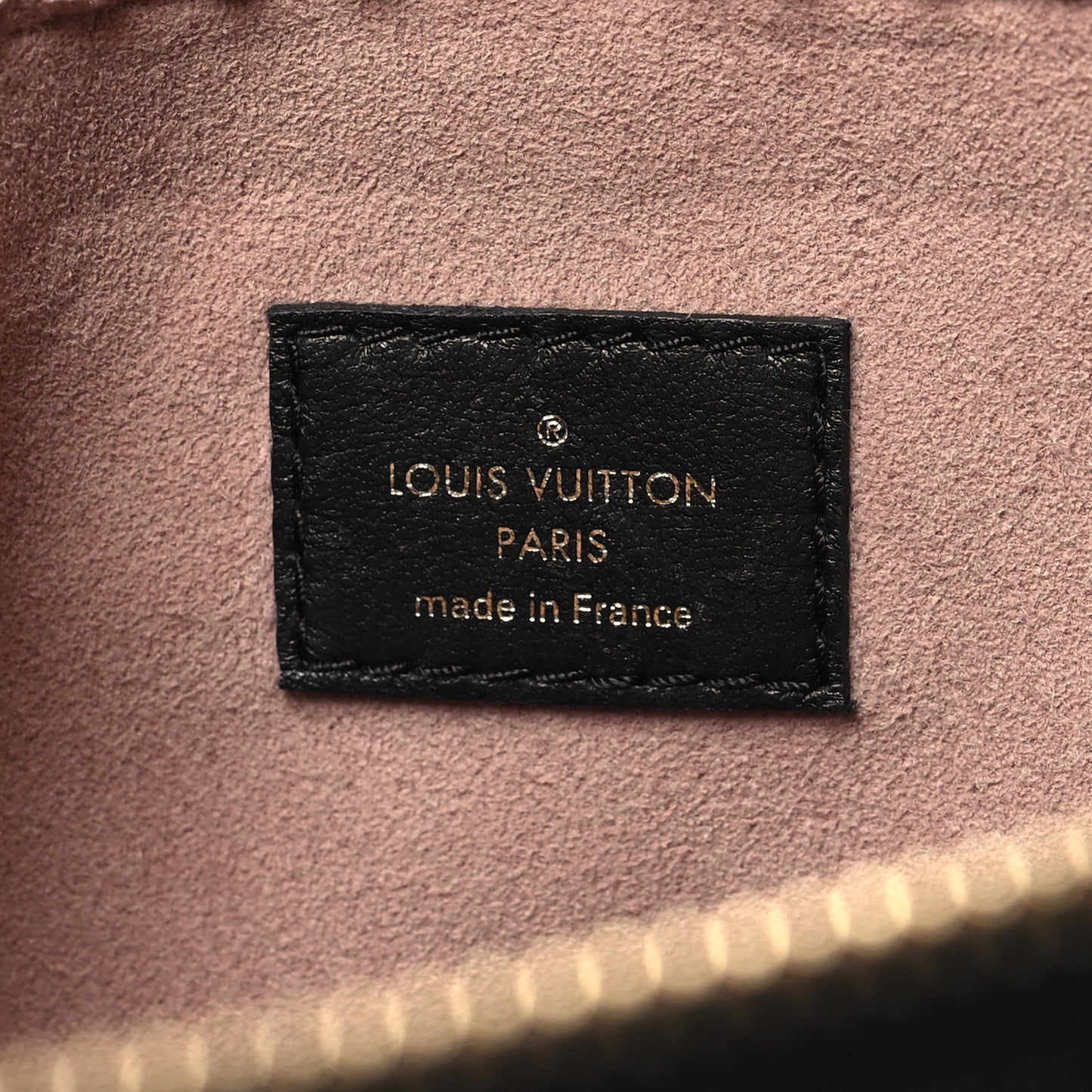 Lambskin Embossed Monogram Coussin PM Black