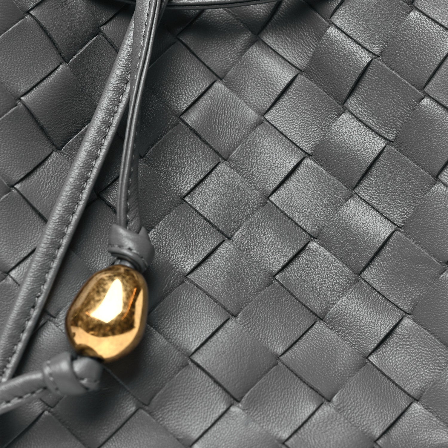 Bottega Veneta Nappa Intrecciato Small Drawstring Bucket Bag Thunder 7 of 9