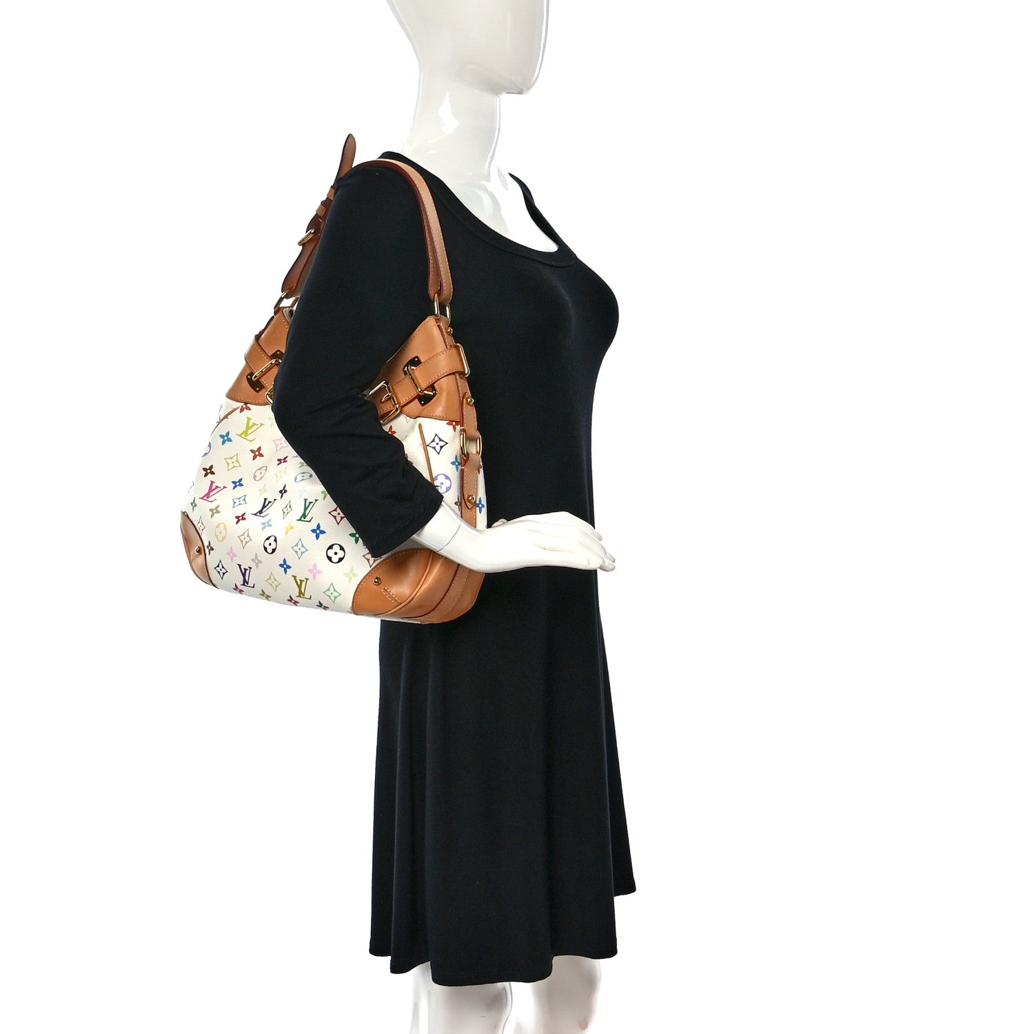 Louis Vuitton Monogram Multicolor Greta White 2 of 13