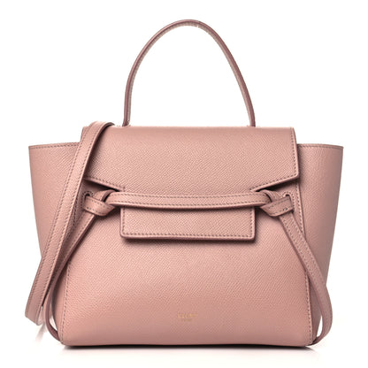 Celine Grained Calfskin Nano Belt Bag Dark Pink 1 of 8