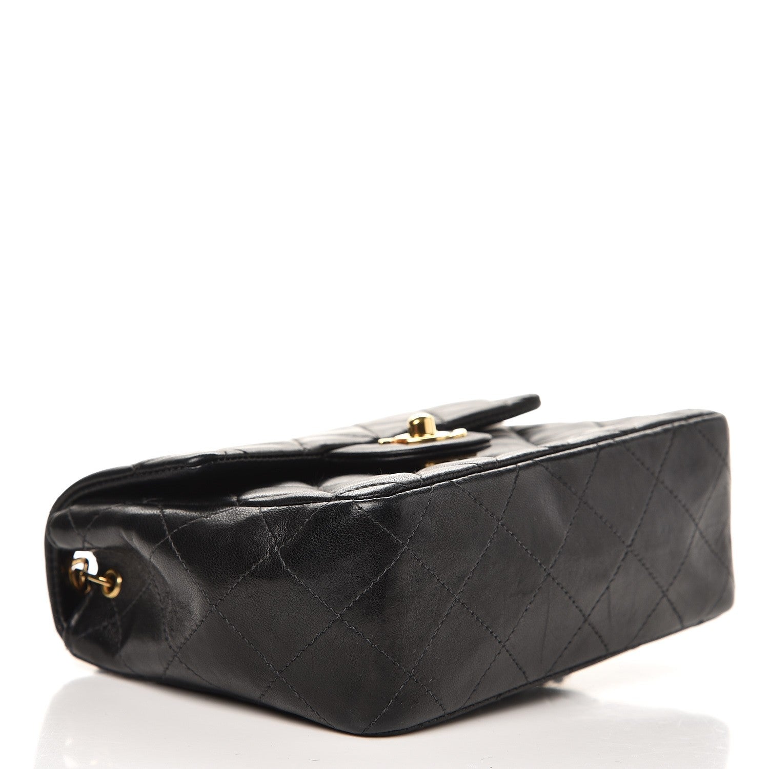 Chanel Lambskin Quilted Mini Square Flap Black 4 of 7