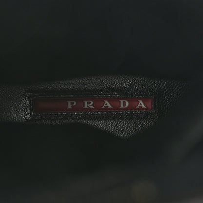 Prada Nappa Metal Triangle Logo Padded Moon Boots 38.5 Black 6 of 9