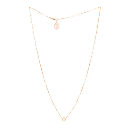 Cartier 18K Pink Gold Diamond LM D'Amour Pendant Necklace 3 of 6
