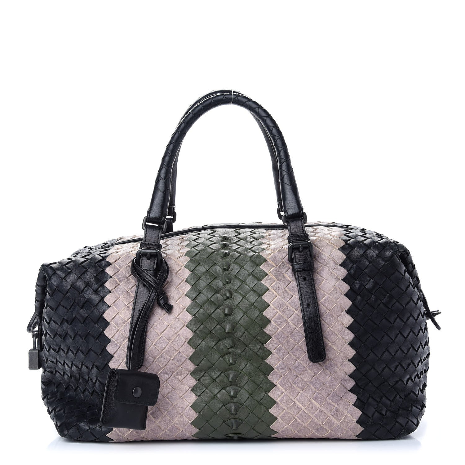 Bottega Veneta Nappa Intrecciato Rings Satchel Multicolor 1 of 8