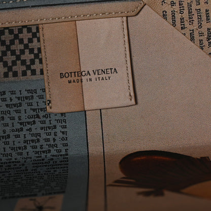 Bottega Veneta Printed Calfskin Medium Newspaper Tote Bag 5 of 9