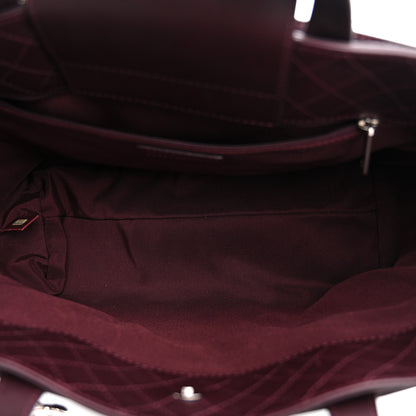 Chanel Calfskin Quilted Large Shopping Tote Burgundy 4 of 10
