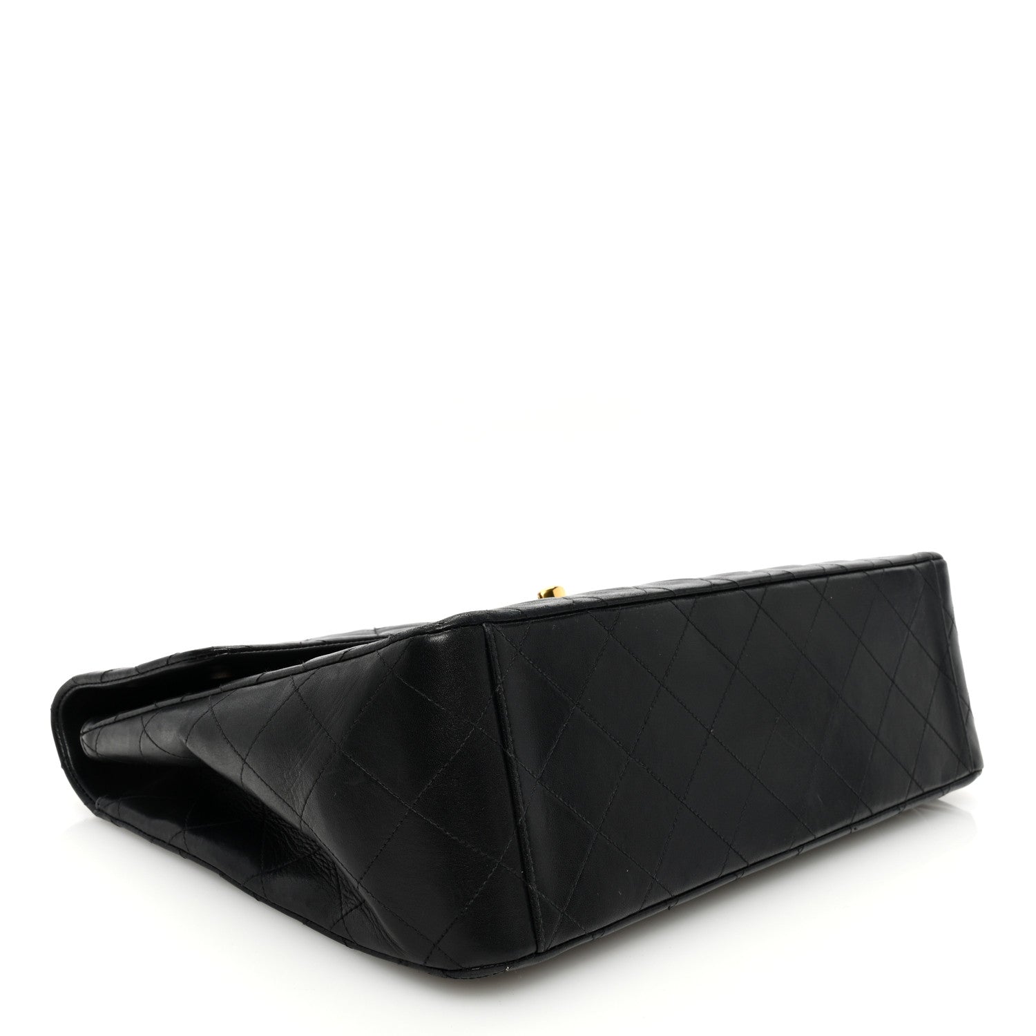 Chanel Lambskin Quilted XL Jumbo Single Flap Black 4 of 10