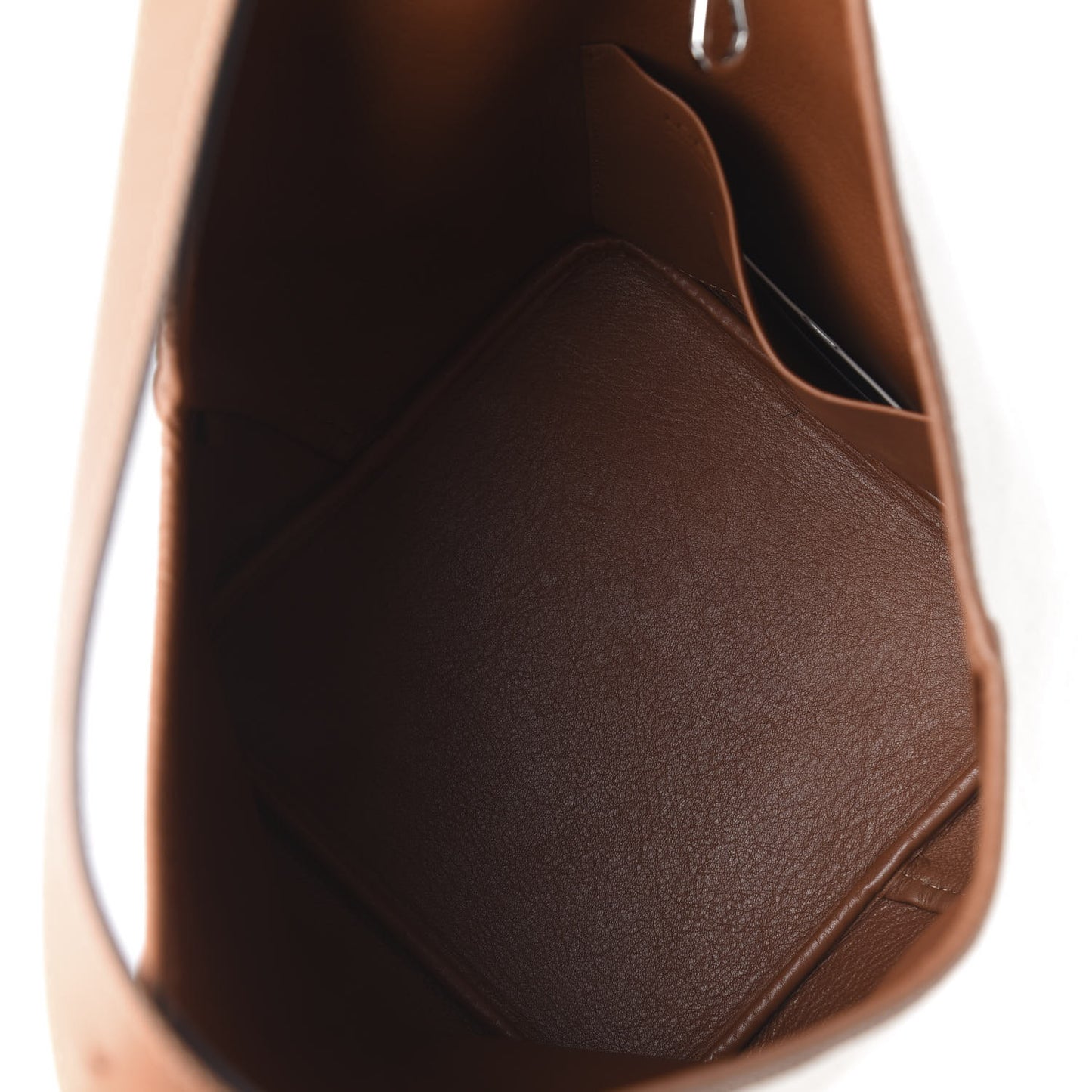 Linen Belted Strap Balloon Bucket Bag White