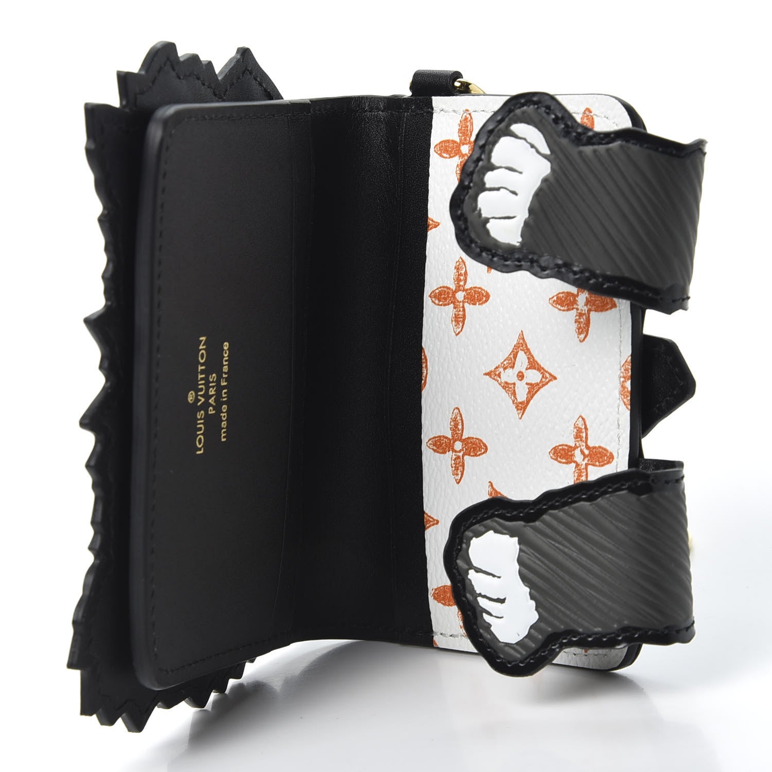 Louis Vuitton Epi Catogram Calfskin Cat Card Holder Black 3 of 7