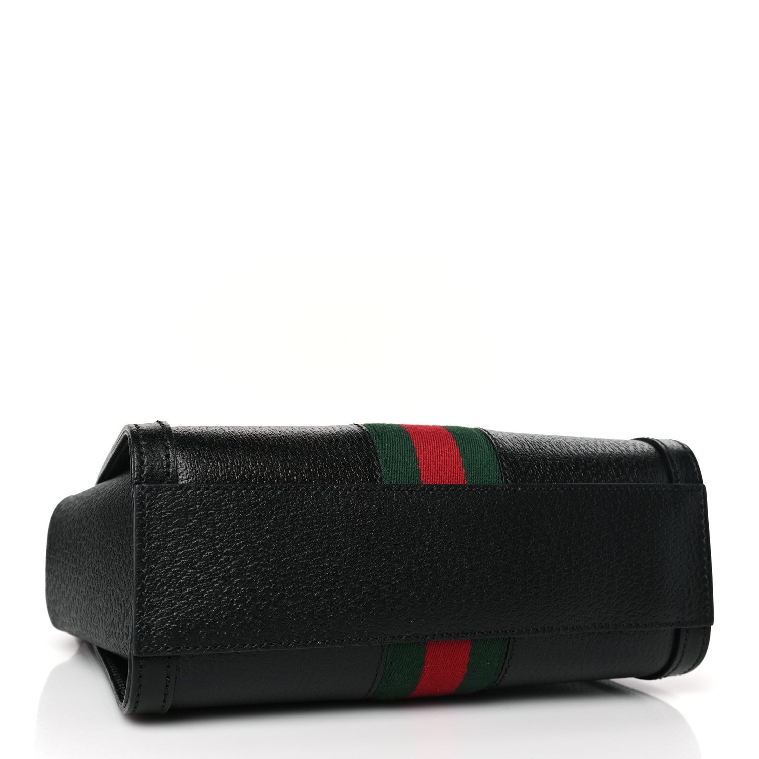 Gucci Textured Calfskin Web Small Ophidia Tote Bag Black 4 of 9