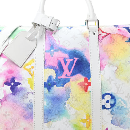 Louis Vuitton Monogram Watercolor Keepall Bandouliere 50 Multicolor 6 of 8