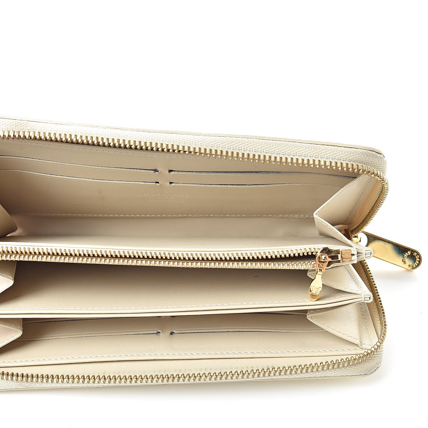 Louis Vuitton Vernis Zippy Wallet Blanc Corail 5 of 13